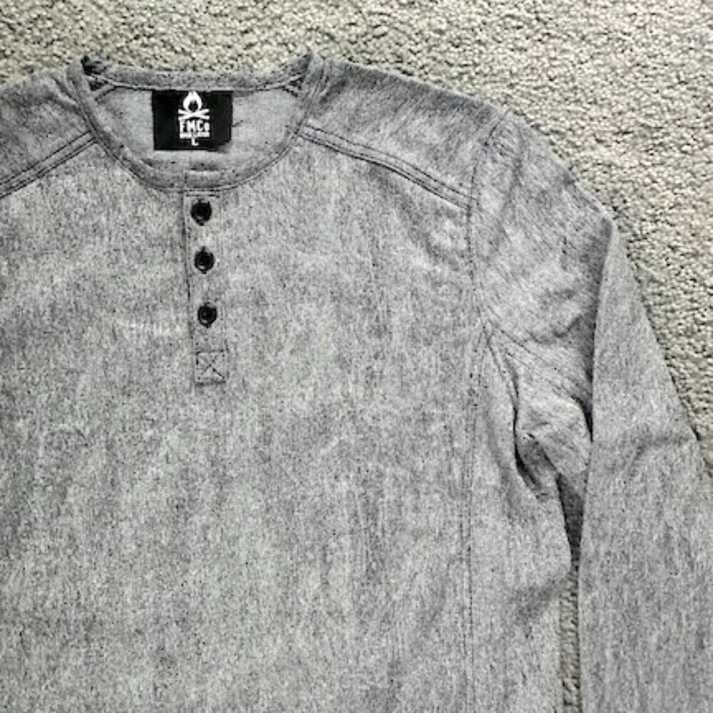 First MFG. Co. - FMCo Base Layer Henley Mens Shirt - Sz. L - 3x Warmer than Wool - Picture 3 of 9